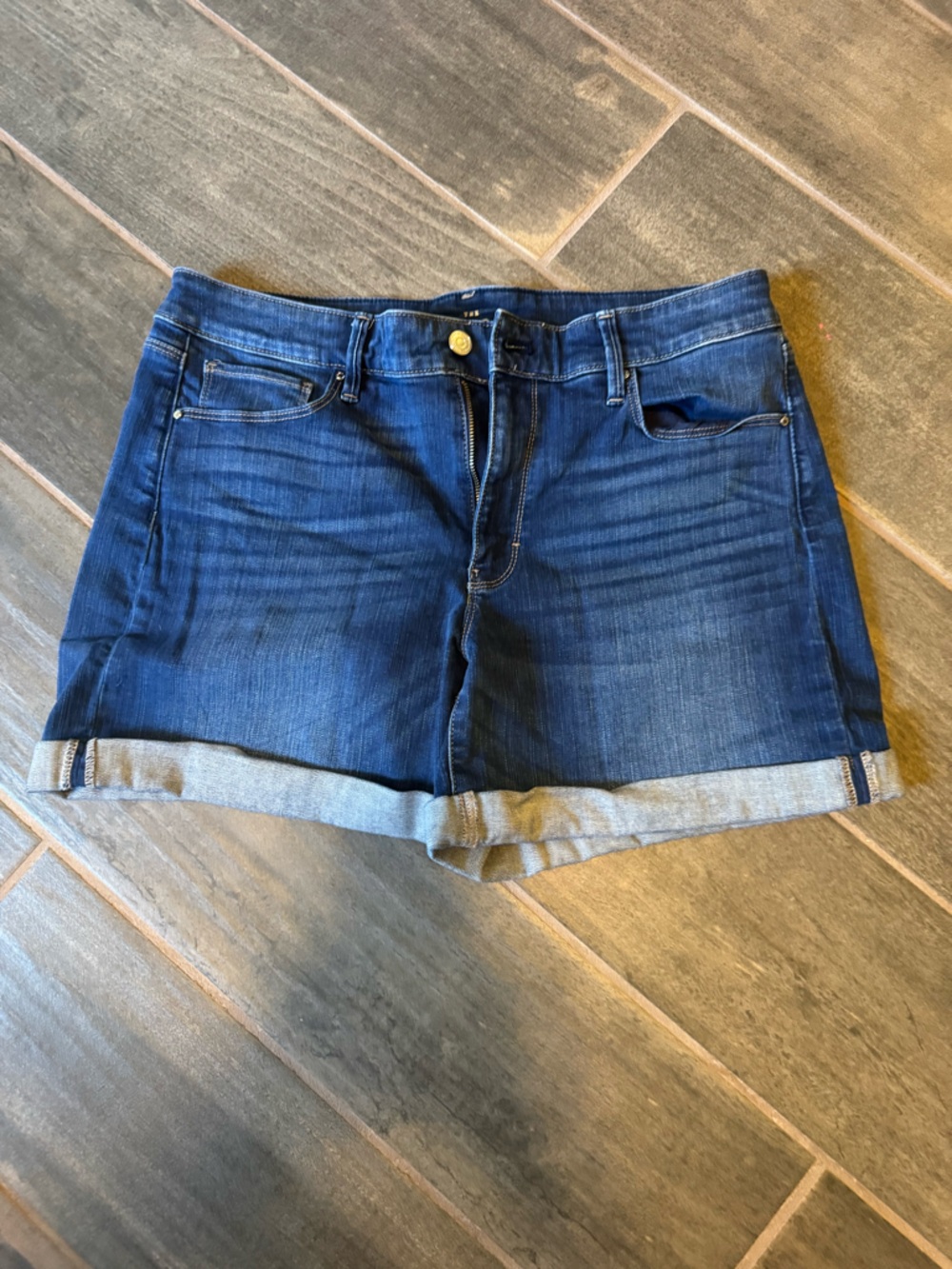 WHBM Dark Blue Denim Women's Shorts